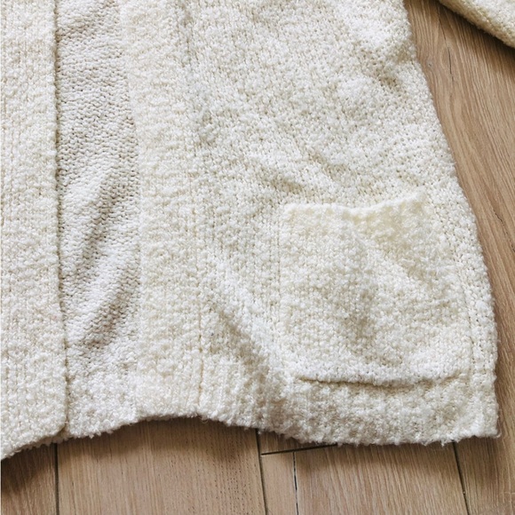 Vintage Bay Club Cream Boucle Oversized Cardigan Size M - Picture 5 of 10